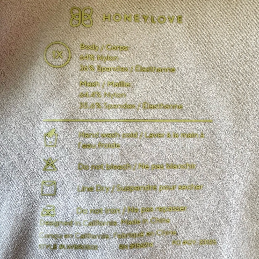 HONEYLOVE Crossover Wireless Lift Comfort Bra in Deep Red 1X - Picture 3 of 6